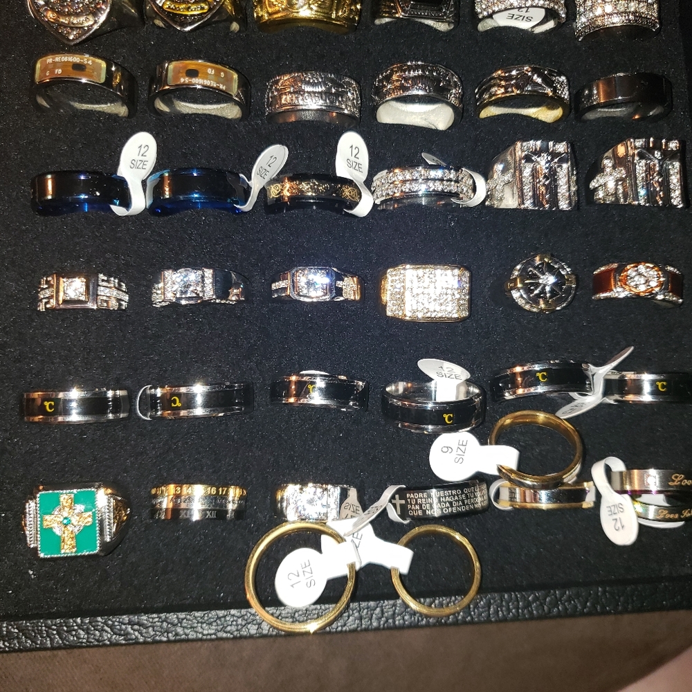 Men's stainless steel rings